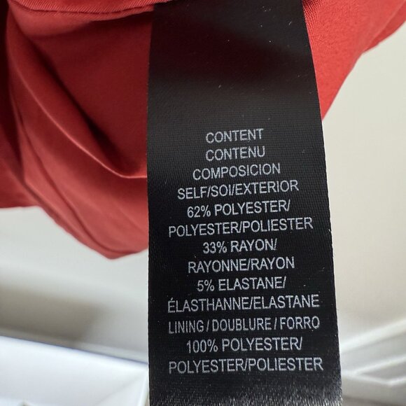 Charles Henry Red Button Front Mini Dress Sleeveless Party Cocktail XS - Picture 9 of 10